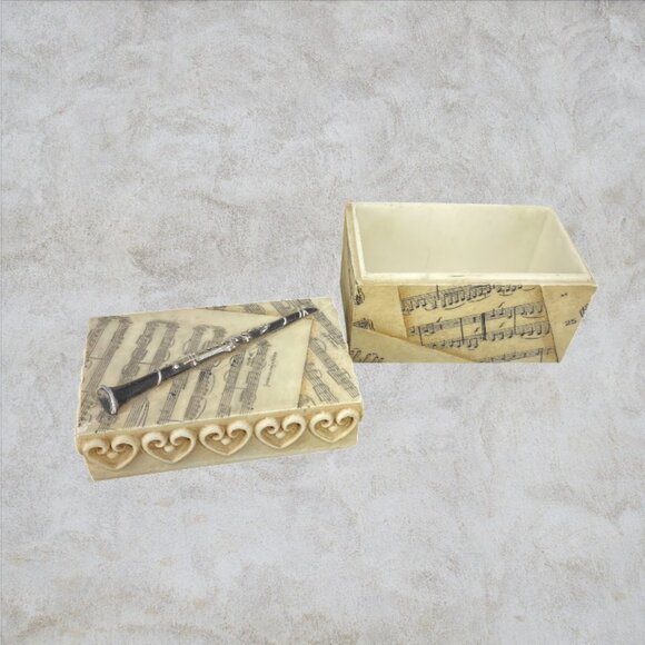 VINTAGE ROMAN INC. -- Allegro Music Box, Jewelry/Change/Trinket Box, Collectable - Picture 5 of 8